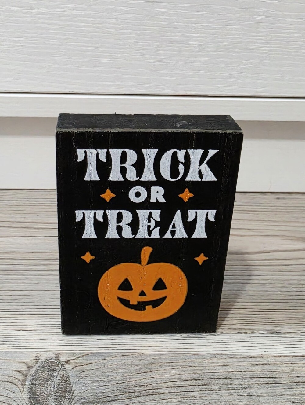 Target Bullseye Playground Halloween 2026 Novelty Wood Sign - Trick or Treat